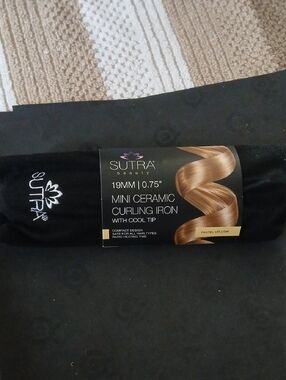 Sutra Beauty Mini Ceramic Curling Iron - (19mm / 0.75") New Never Used